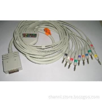 Burdick EKG cable with leadwires (4.0 Banana )